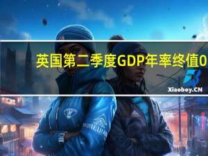 英国第二季度GDP年率终值 0.6%预期0.40%前值0.40%；季率终值 0.2%预期0.20%前值0.20%