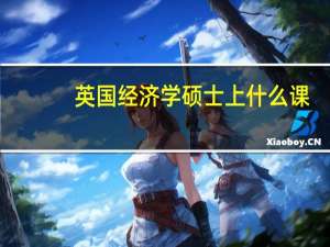 英国经济学硕士上什么课
