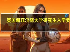 英国谢菲尔德大学研究生入学要求