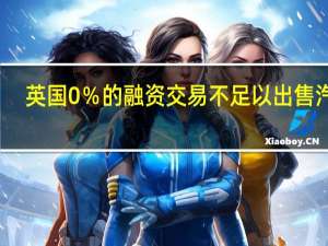 英国0％的融资交易不足以出售汽车