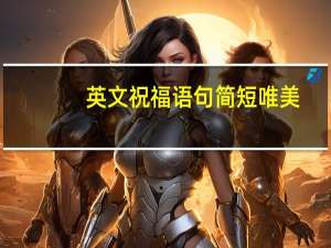 英文祝福语句简短唯美