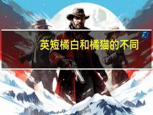 英短橘白和橘猫的不同