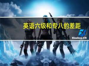 英语六级和专八的差距