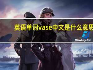 英语单词vase中文是什么意思