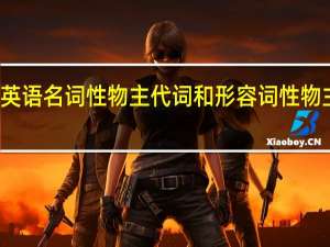 英语名词性物主代词和形容词性物主代词
