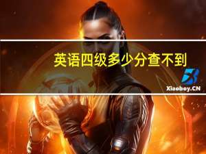 英语四级多少分查不到