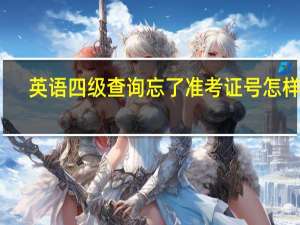英语四级查询忘了准考证号怎样查
