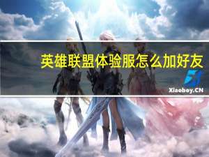 英雄联盟体验服怎么加好友