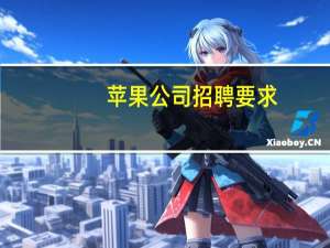 苹果公司招聘要求