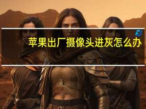苹果出厂摄像头进灰怎么办