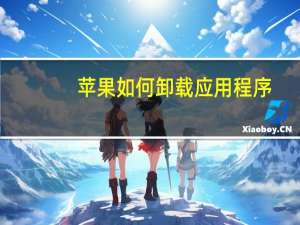 苹果如何卸载应用程序