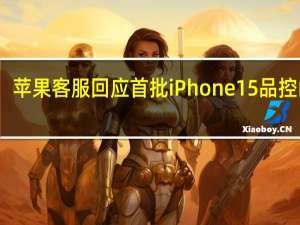 苹果客服回应首批iPhone15品控问题：官网购买的7天无理由退货14天换货