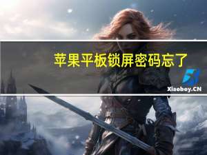 苹果平板锁屏密码忘了（苹果锁屏密码忘了怎么解锁）
