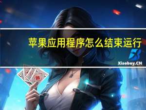 苹果应用程序怎么结束运行