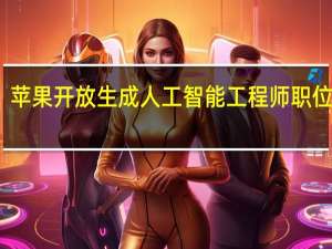 苹果开放生成人工智能工程师职位招聘