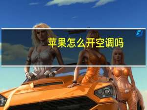 苹果怎么开空调吗