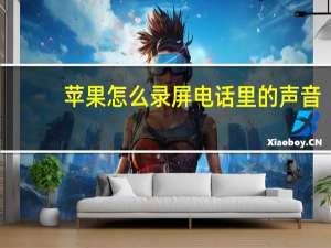 苹果怎么录屏电话里的声音（苹果怎么录屏）