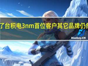 苹果成为了台积电3nm首位客户其它品牌仍然继续使用4nm