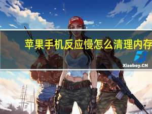 苹果手机反应慢怎么清理内存（苹果手机反应慢）
