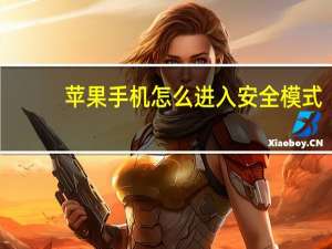 苹果手机怎么进入安全模式
