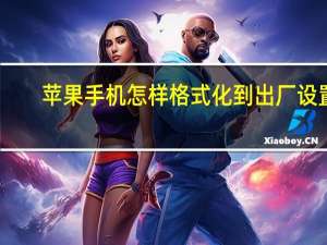 苹果手机怎样格式化到出厂设置（苹果手机如何设置出厂也就是格式化）