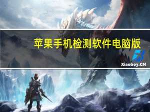 苹果手机检测软件电脑版（苹果手机检测软件）