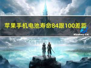 苹果手机电池寿命84跟100差距（苹果手机电池寿命查询）