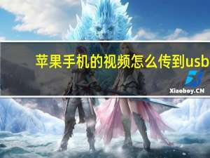 苹果手机的视频怎么传到usb（苹果手机的视频怎么传到电脑上）