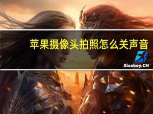 苹果摄像头拍照怎么关声音