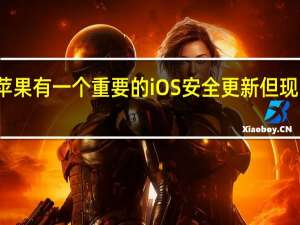 苹果有一个重要的iOS安全更新但现已撤回