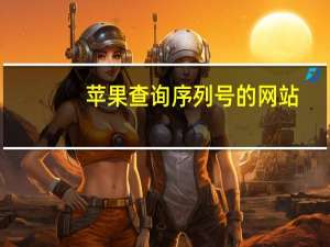 苹果查询序列号的网站（苹果查询序列号）