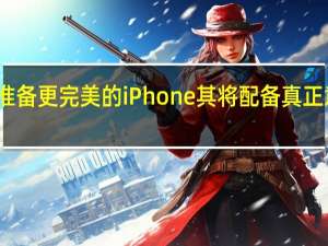 苹果正在准备更完美的iPhone其将配备真正意义上的全面屏