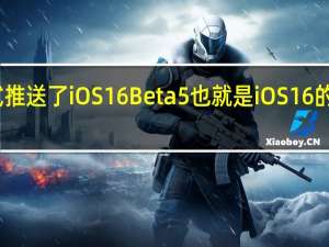 苹果正式推送了iOS16Beta5也就是iOS16的第五个开发版