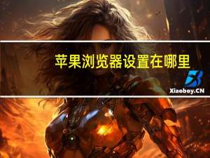 苹果浏览器设置在哪里