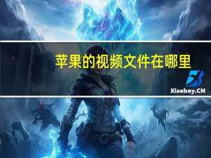 苹果的视频文件在哪里