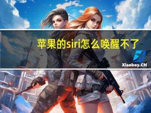 苹果的siri怎么唤醒不了
