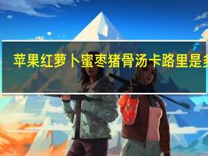 苹果红萝卜蜜枣猪骨汤卡路里是多少