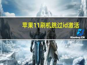 苹果11刷机跳过id激活（苹果刷机跳过原id激活）