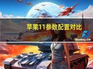 苹果11参数配置对比（苹果手机的配置是否都一样）