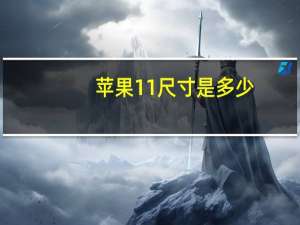 苹果11尺寸是多少（苹果11尺寸大小）