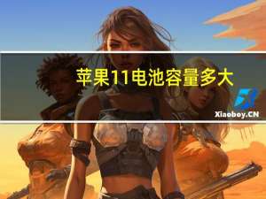 苹果11电池容量多大