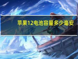 苹果12电池容量多少毫安（苹果12电池容量）