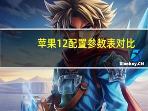 苹果12配置参数表对比（苹果12配置）