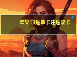 苹果13是单卡还是双卡