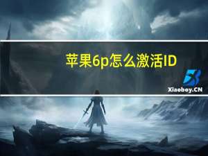 苹果6p怎么激活ID（苹果6p刷机激活id破解）