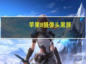 苹果8摄像头黑屏
