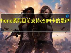 苹果iPhone系列目前支持eSIM卡的是iPhone13系列