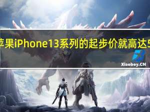 苹果iPhone 13系列的起步价就高达5999元