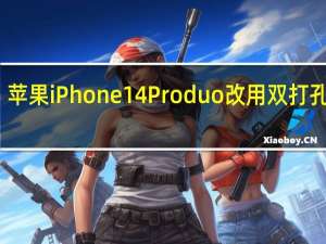 苹果iPhone14Produo改用双打孔设计