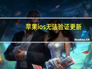 苹果ios无法验证更新（ios10.2无法验证更新）